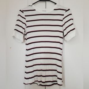 White stripped top from FRAME
